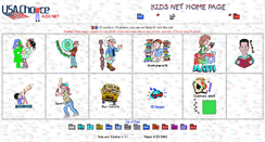 Desktop Screenshot of kids.usachoice.net