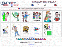 Tablet Screenshot of kids.usachoice.net